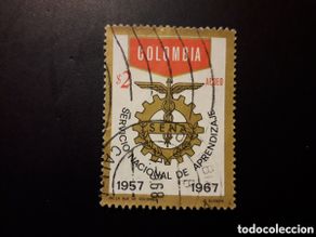 Selos: COLOMBIA YVERT A-475 SERIE COMPLETA USADA 1967 SERVICIO NACIONAL DE APRENDIZAJE PEDIDO MÍNIMO 3€